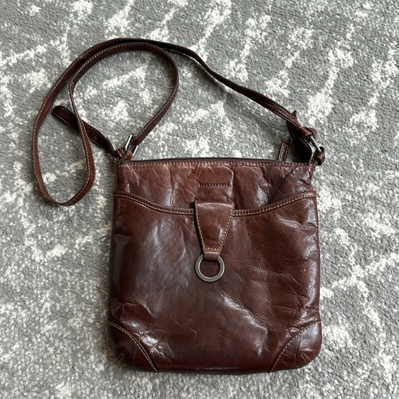 Jack Georges Genuine Leather Crossbody Voyager Handbag - Picture 14 of 16